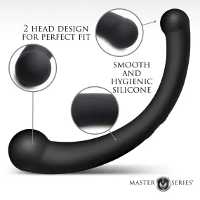 10X Vibra-Crescent Vibrating Silicone Dual-Ended Dildo