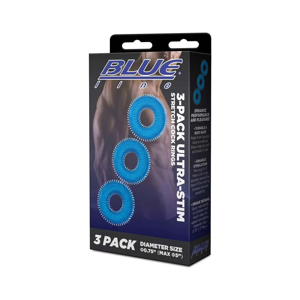 3-Pack Ultra-Stim Stretch Cock Rings