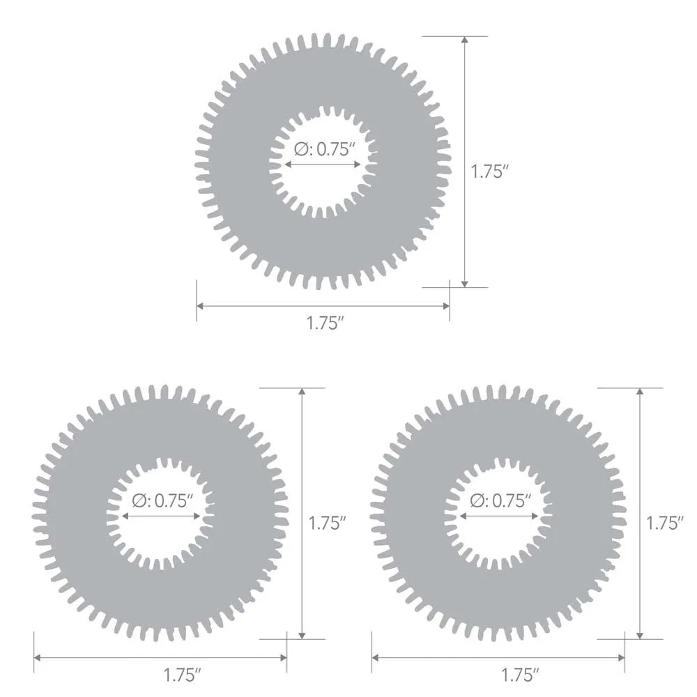 3-Pack Ultra-Stim Stretch Cock Rings