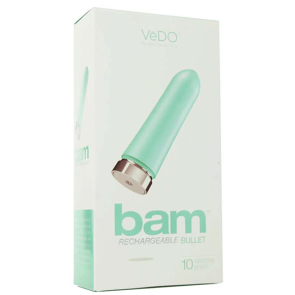 Bam Rechargeable 10X Bullet Vibe in Tease Me Turquoise