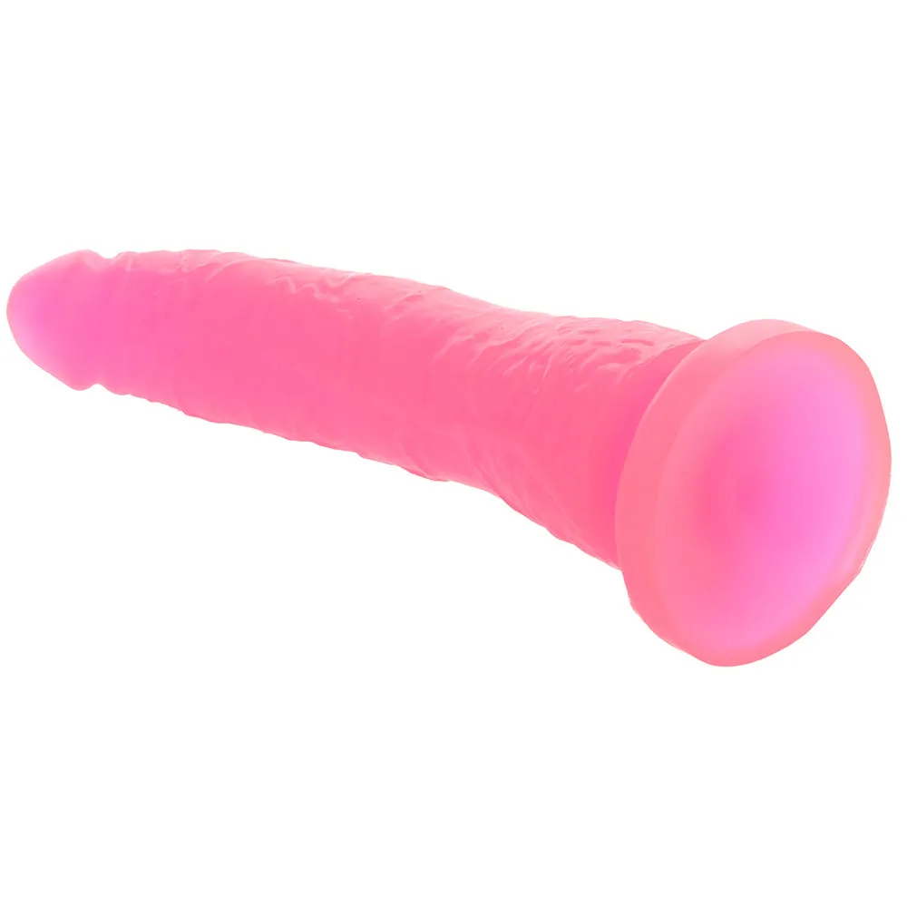 Basix Slim 7 Inch Dildo in Pink