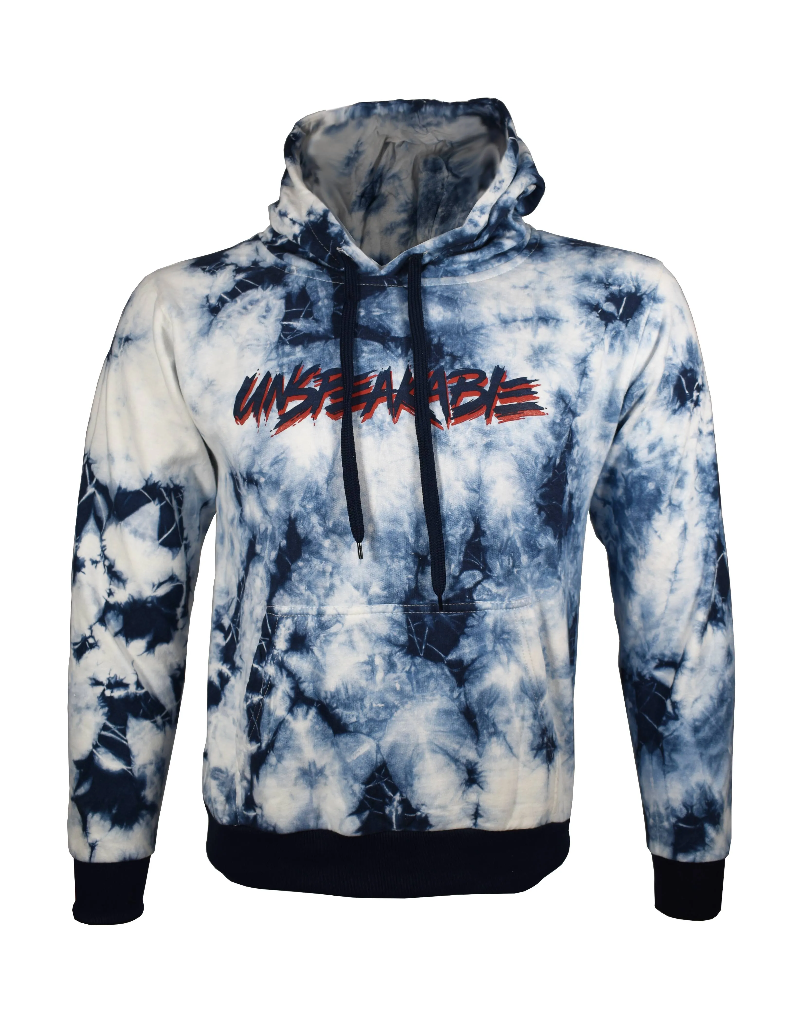 BLUE TIE DYE PULLOVER HOODIE