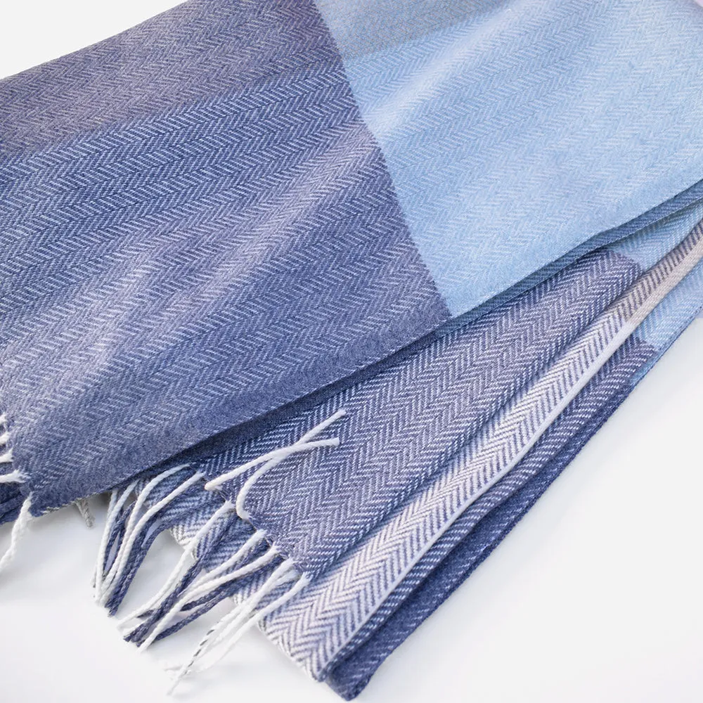 Capri Denim Cashmere Blend Throw