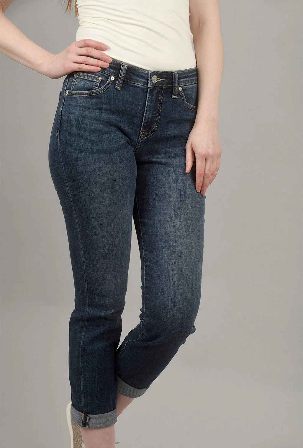 Carter Girlfriend Jeans, Thorne Blue