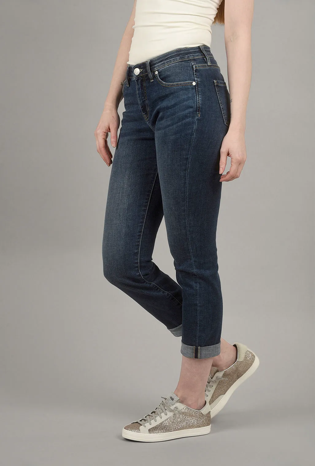 Carter Girlfriend Jeans, Thorne Blue