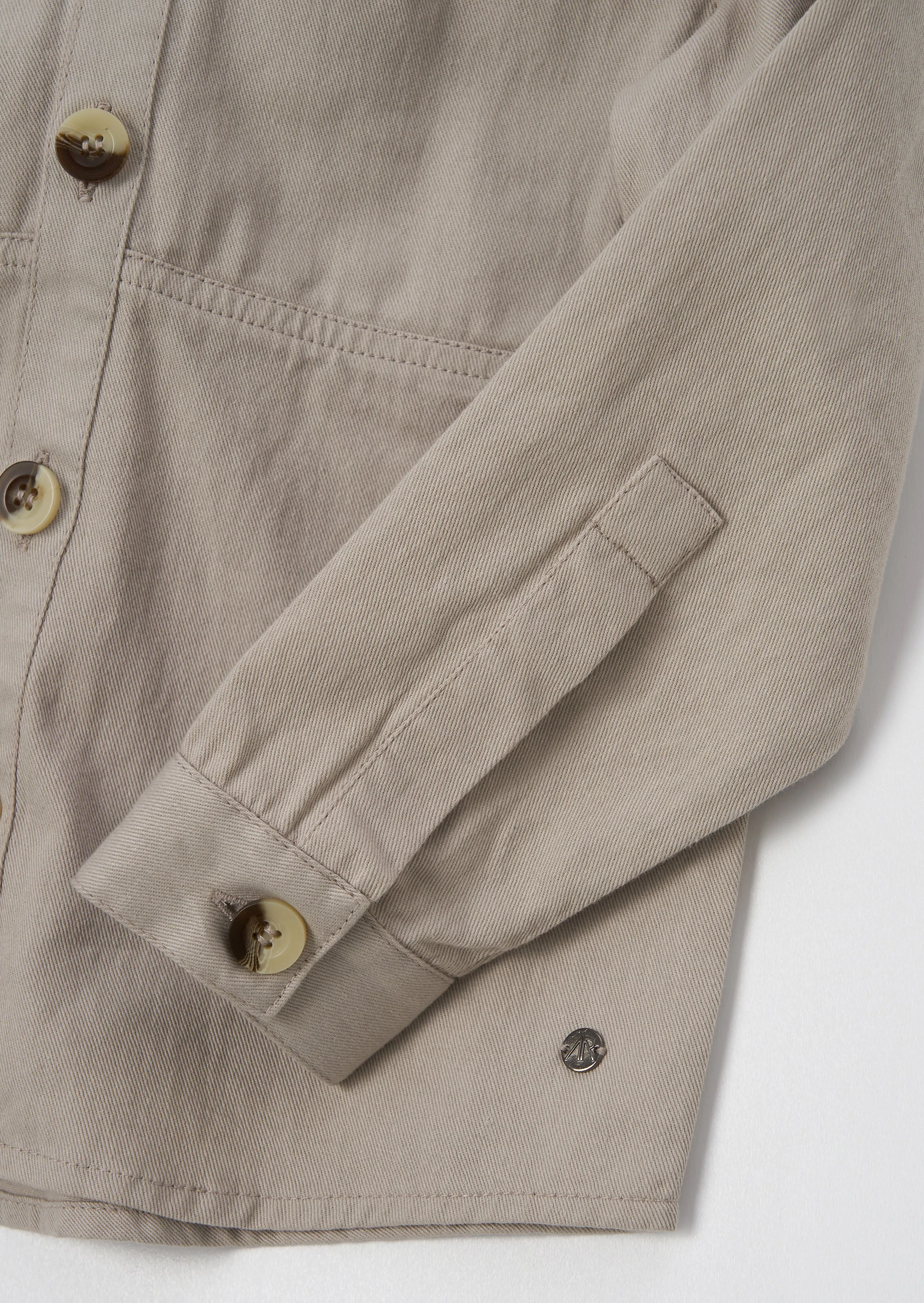 Chuck Cream Textured Pocket Overshirt