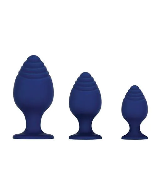 Evolved Get Your Groove On 3 Pc Silicone Anal Plug Set