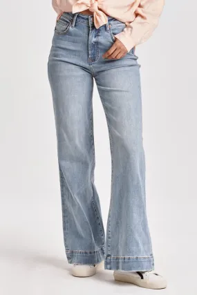 FIONA HIGH RISE WIDE LEG JEANS MONTILLA