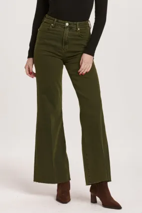 FIONA HIGH RISE WIDE LEG JEANS PINE