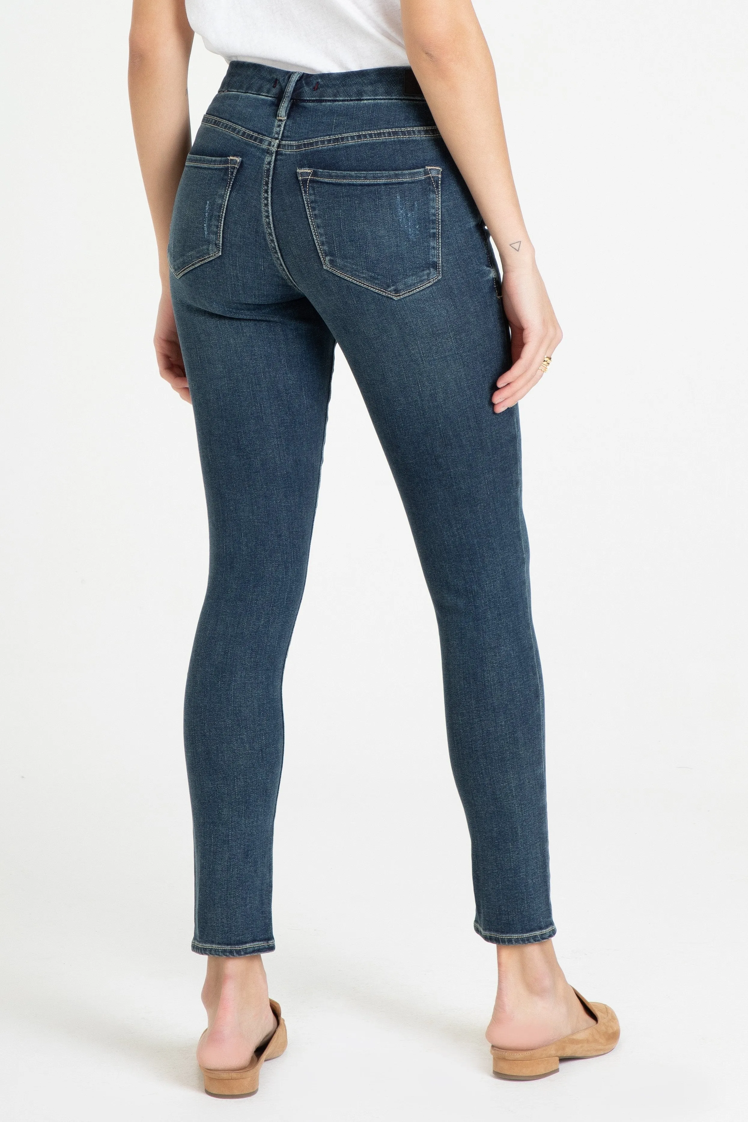 GISELE HIGH RISE ANKLE SKINNY JEANS BROOKLYN