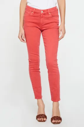 GISELE HIGH RISE ANKLE SKINNY JEANS SCARLET