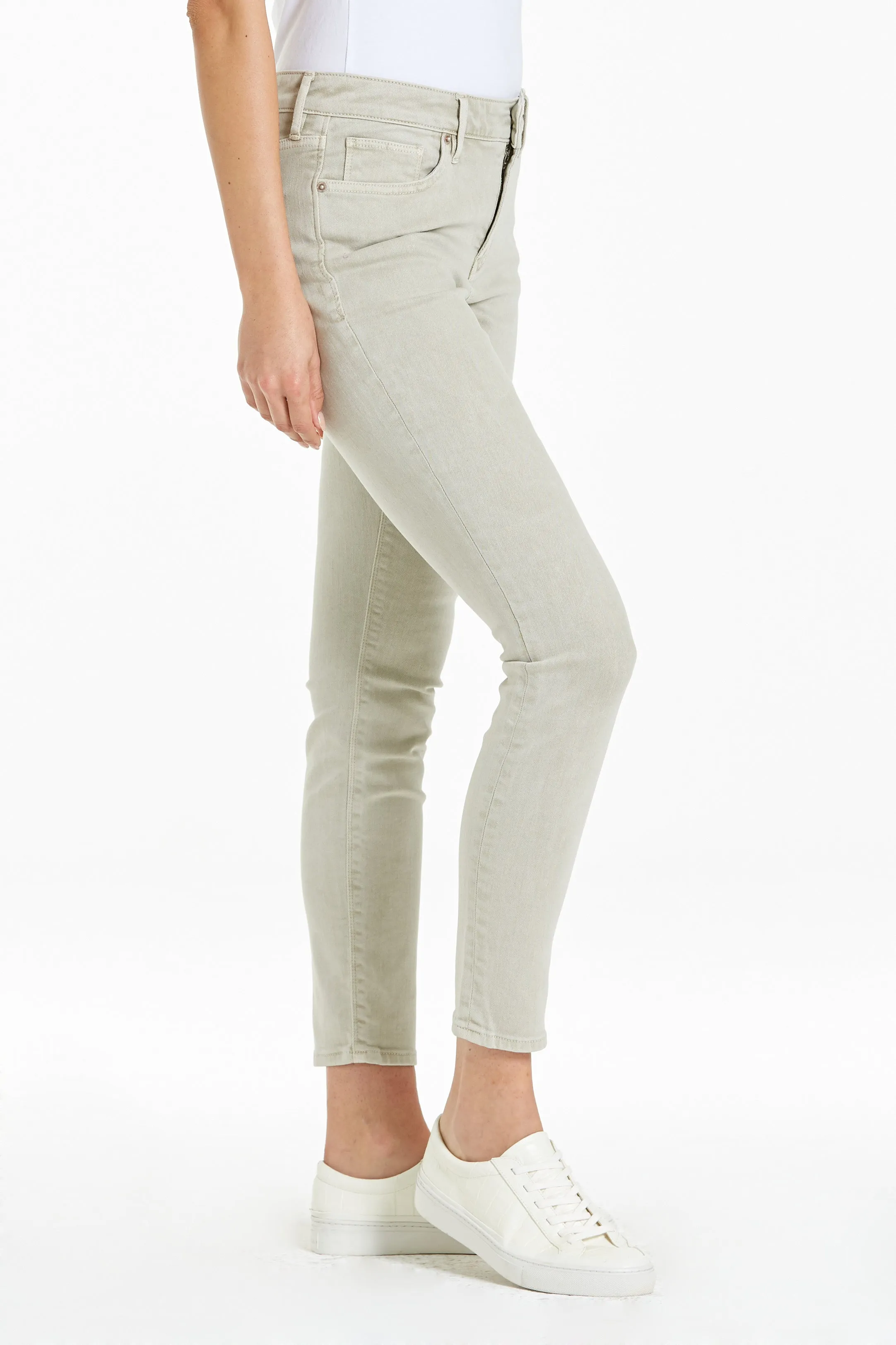 GISELE HIGH RISE ANKLE SKINNY JEANS SOULFUL GREY