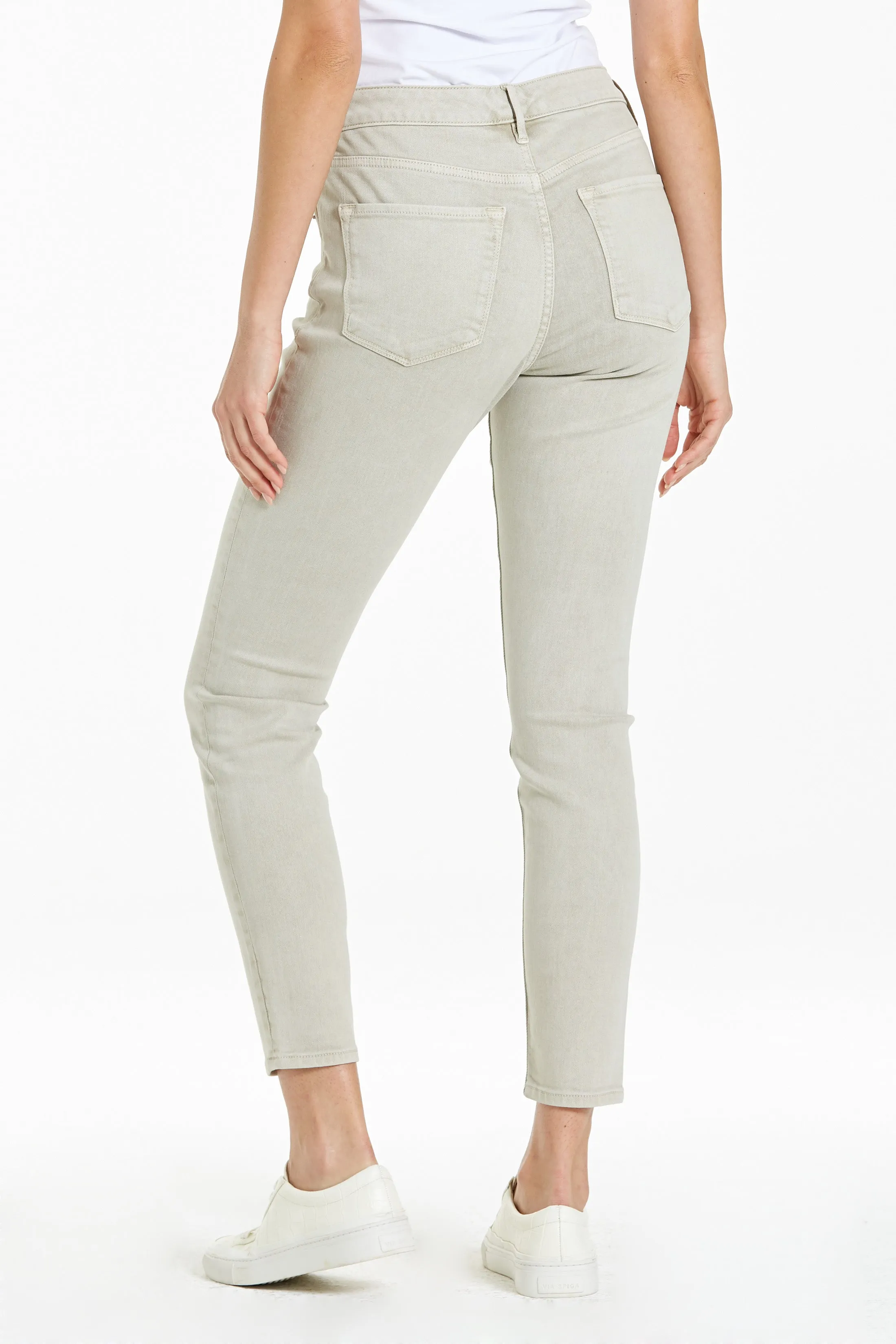 GISELE HIGH RISE ANKLE SKINNY JEANS SOULFUL GREY