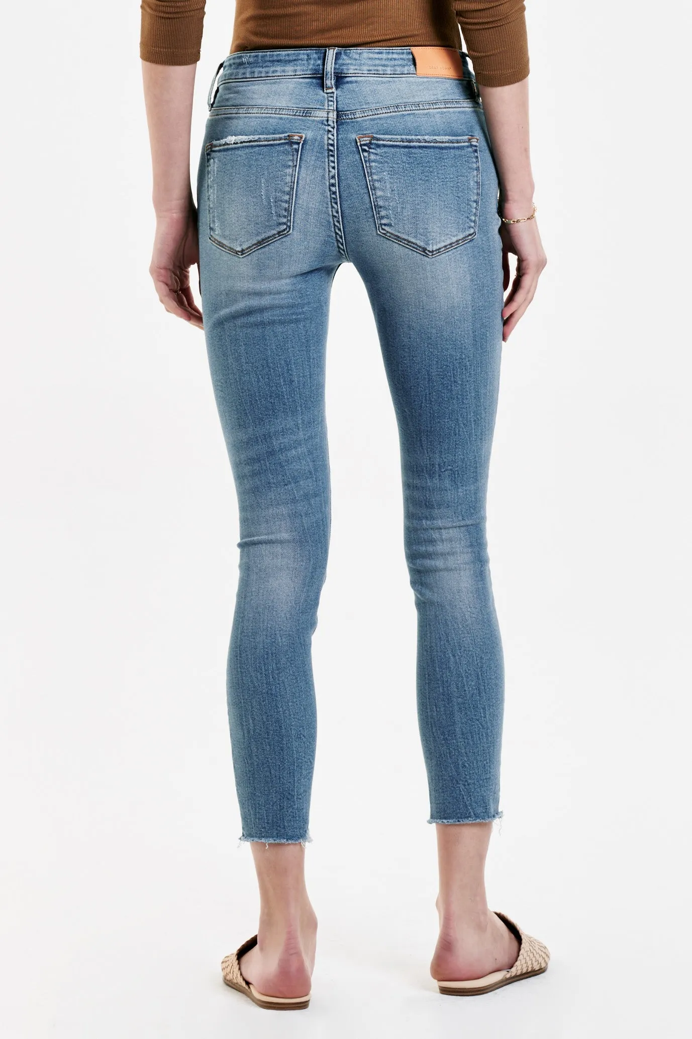 GISELE HIGH RISE ANKLE SKINNY JEANS TAHITI