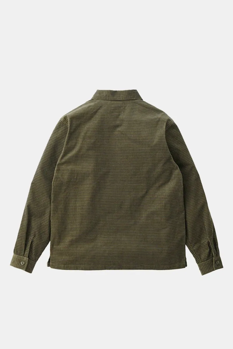 Gramicci Grid Cord Zip Shirt (Olive)