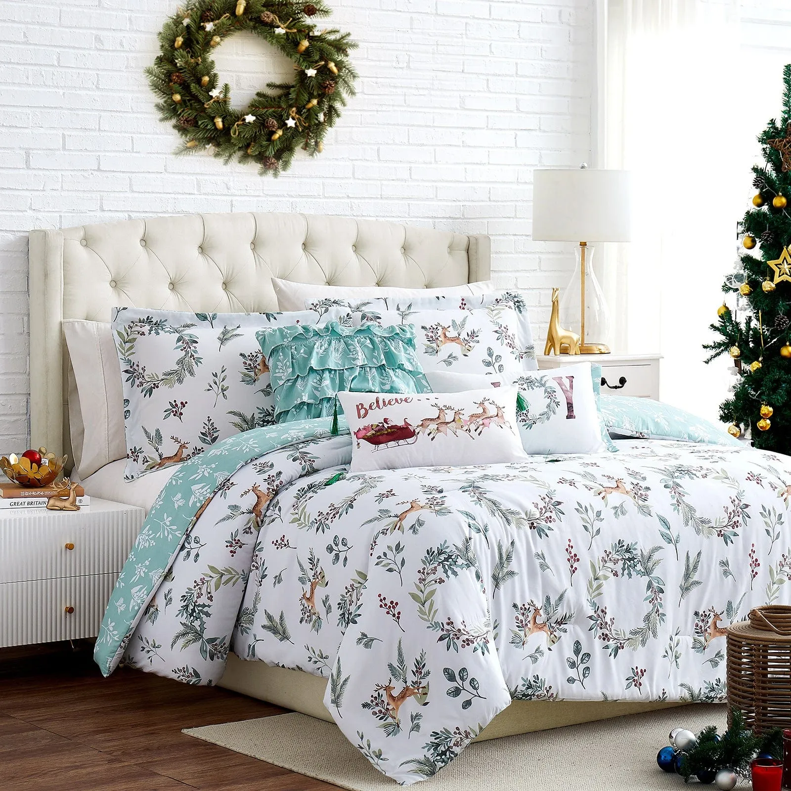 Happy Holidays 6-Piece Comforter Bedding Set