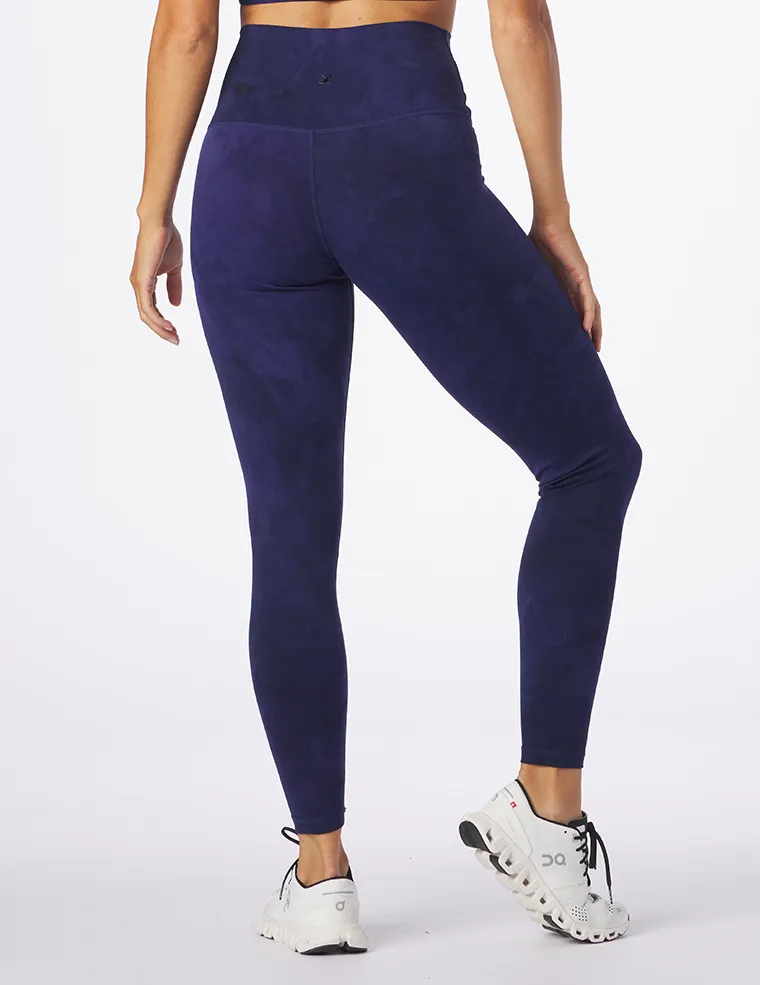 High Waist Pure Legging: Indigo Tie-Dye