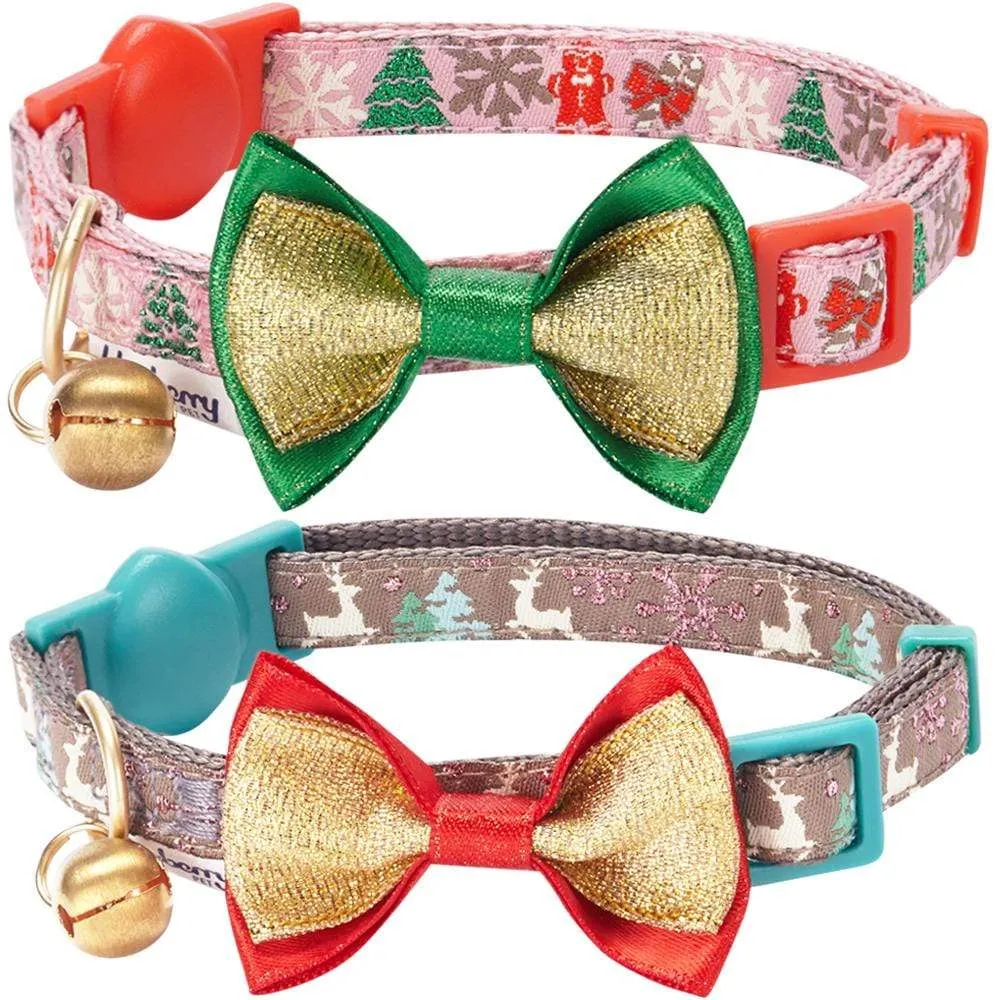 Holiday Fun Cat Collar, 2 Pack