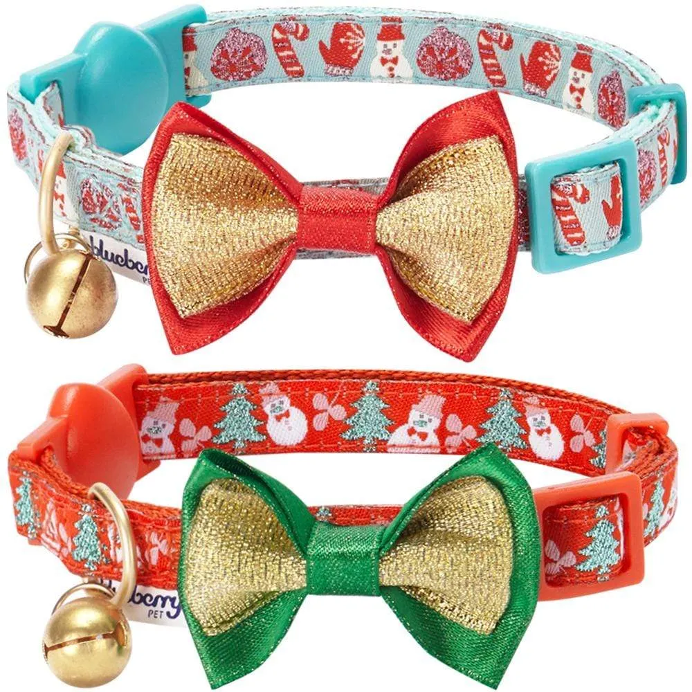 Holiday Fun Cat Collar, 2 Pack