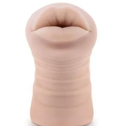 M For Men Angie Vibrating Mouth Masturbator - Vanilla