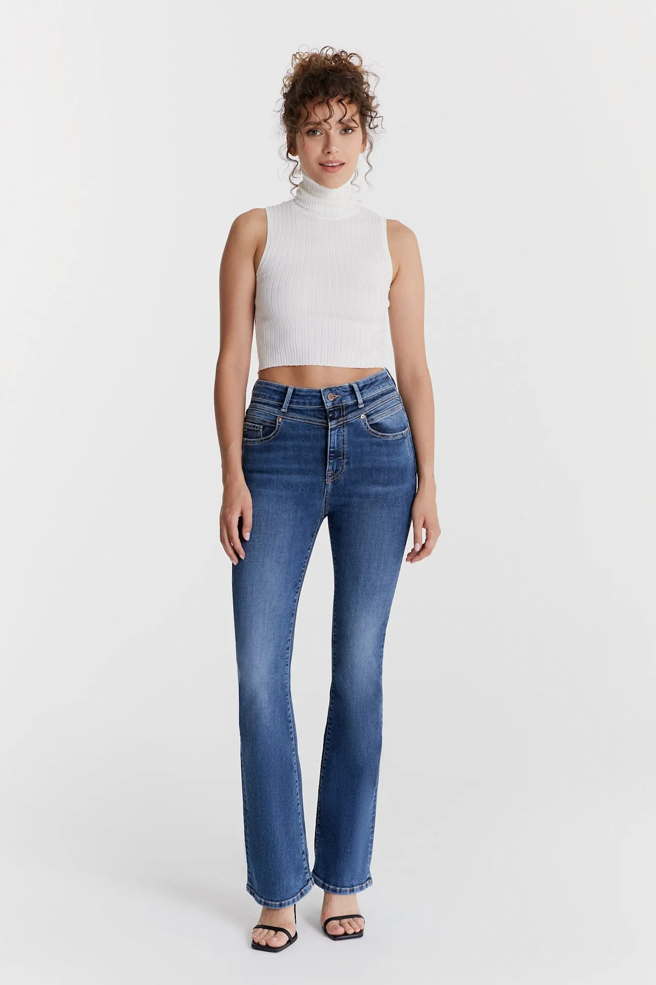 Matilda Ultra High Waist 5 Pocket Jeans Sapphire Blue