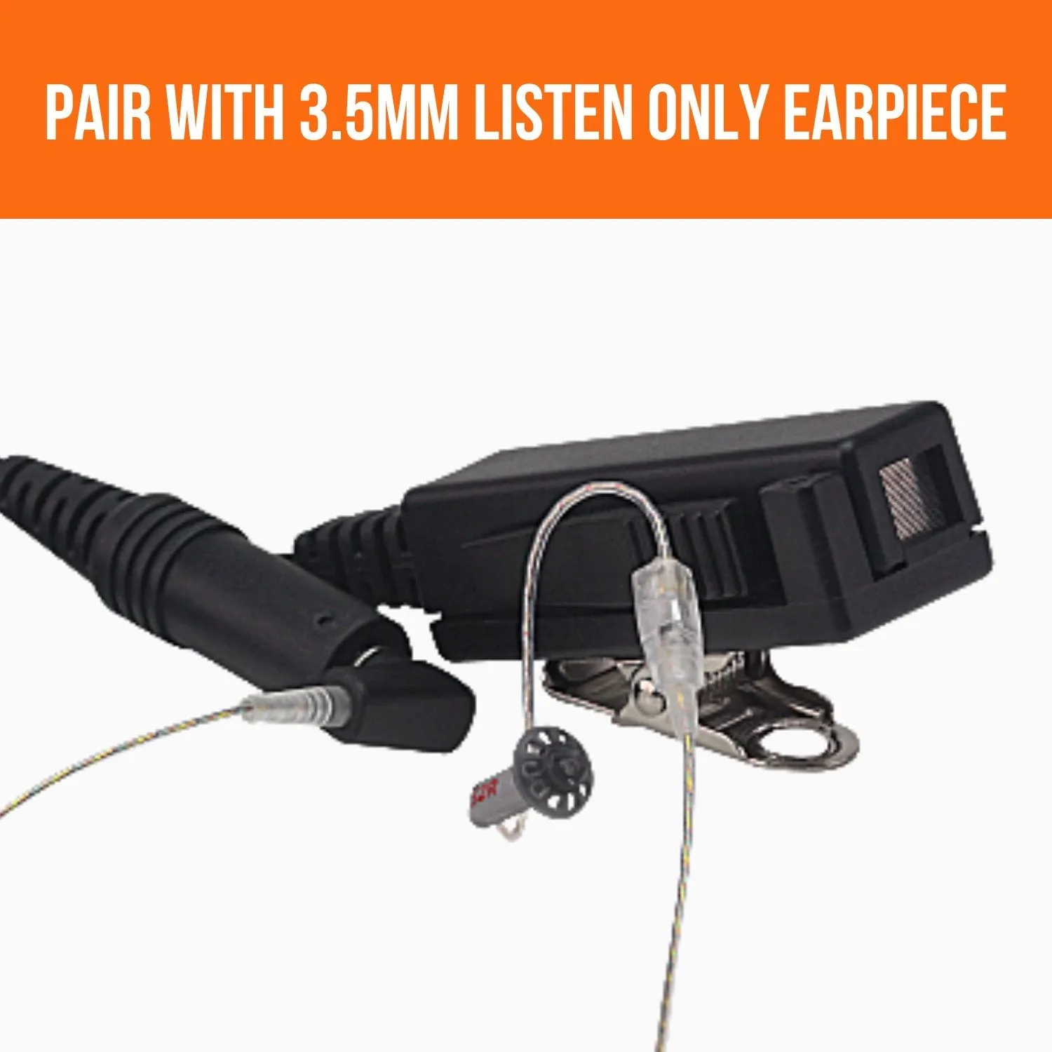 N-ear 2-Wire PTT Kit, Harris (HR2), 3.5mm Port