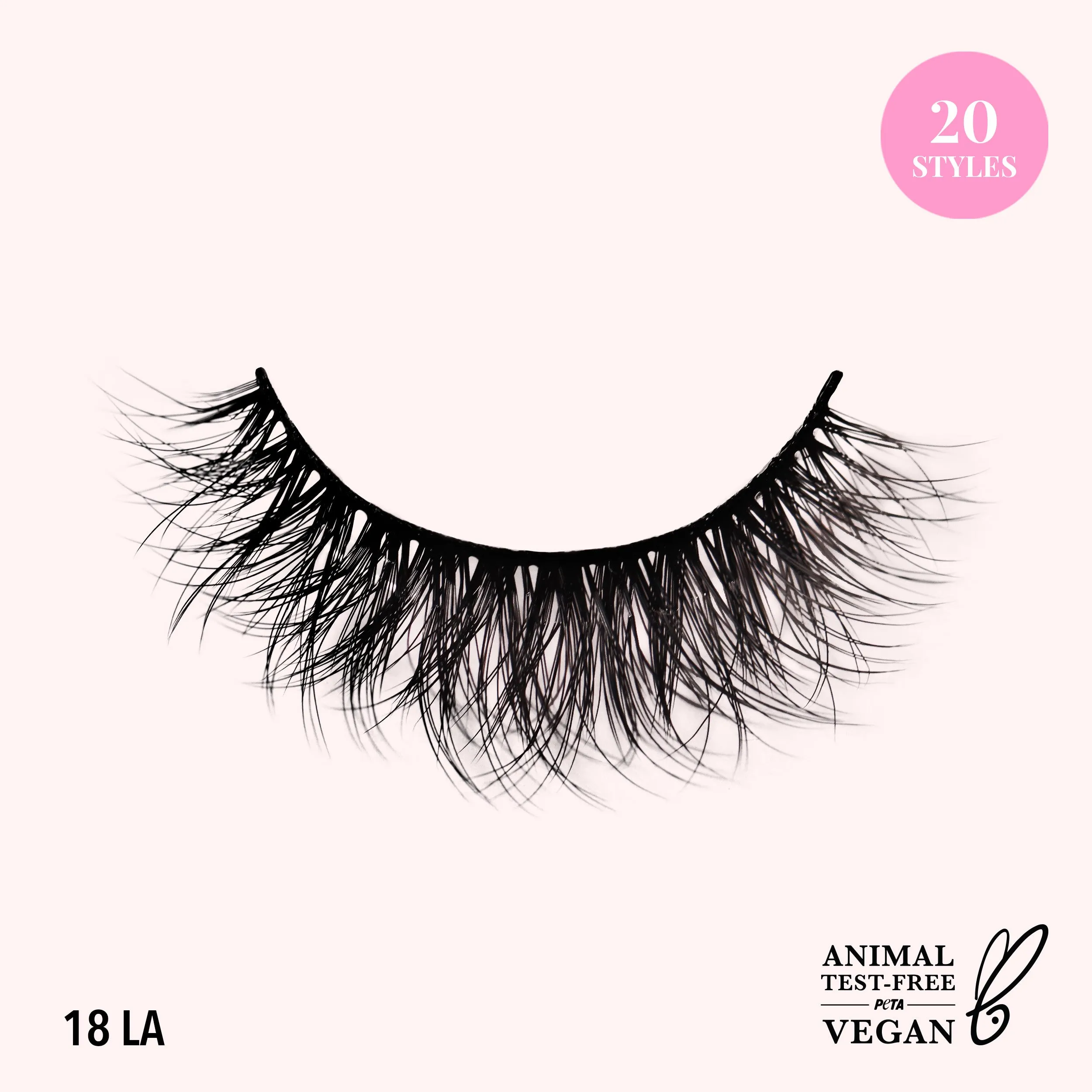 Natural Effect Bionic Vegan Faux Lashes (018, LA)