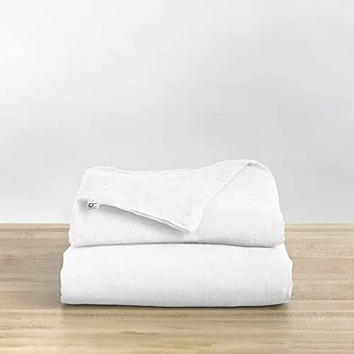 Natural Linen Duvet Cover, Removable Cover for Weighted Blankets - Soft, Premium, Breathable