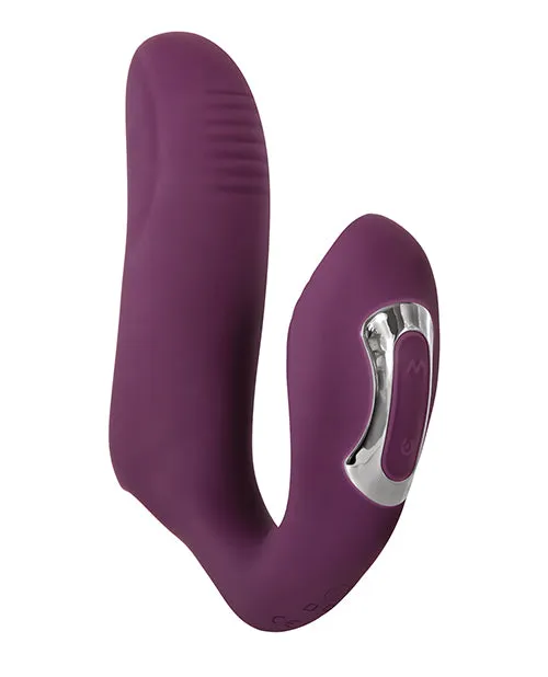 Purple Rechargeable Evolved Helping Hand Adult Vibrator