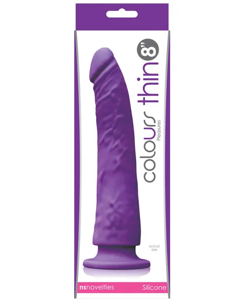 "Colours Pleasures Thin 8"" Dildo"