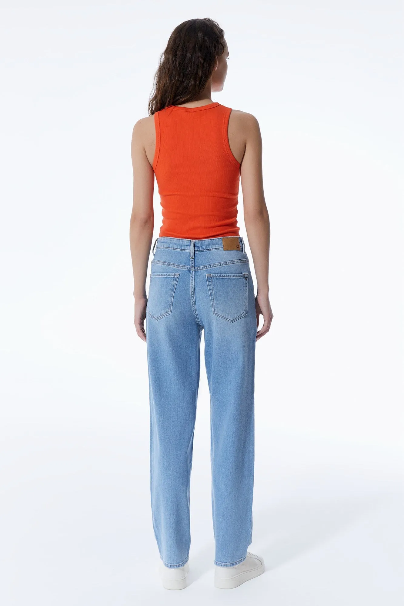 Rose High Waist 5 Pocket Jeans Light Blue