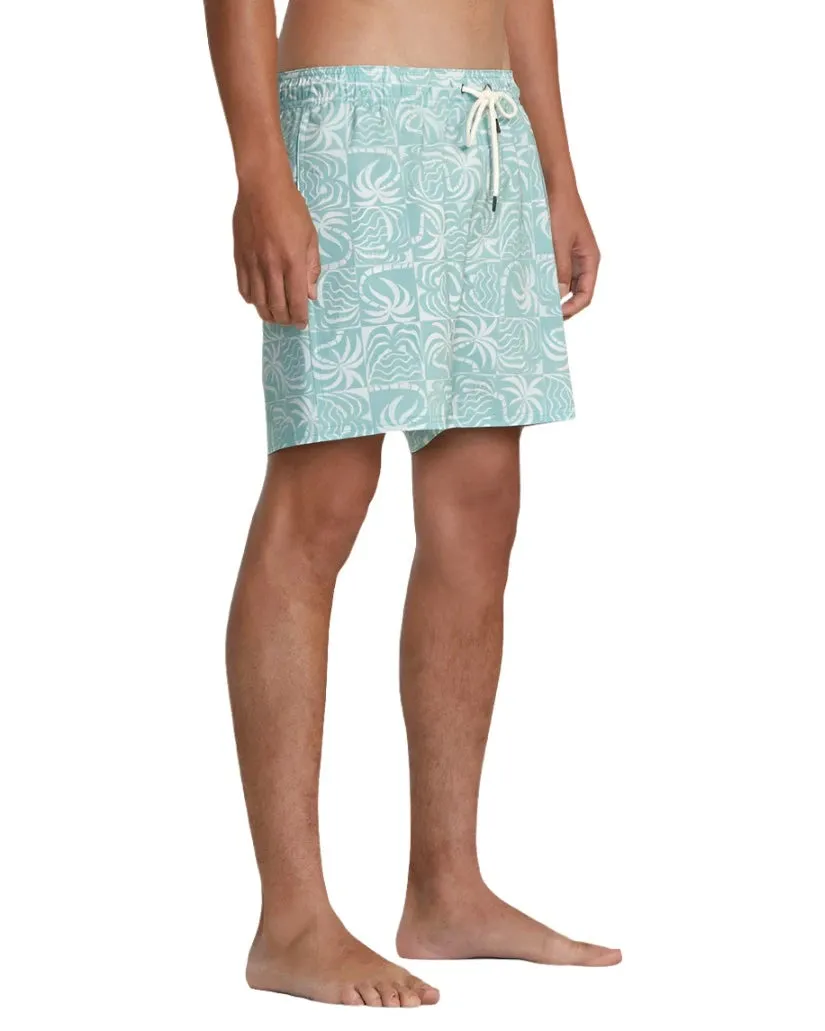 RVCA Mens Exotica Elastic Waist 16" Boardshorts