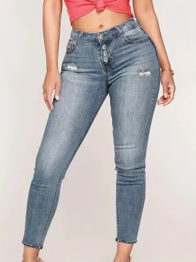 Slim Fit High Waist Jeans