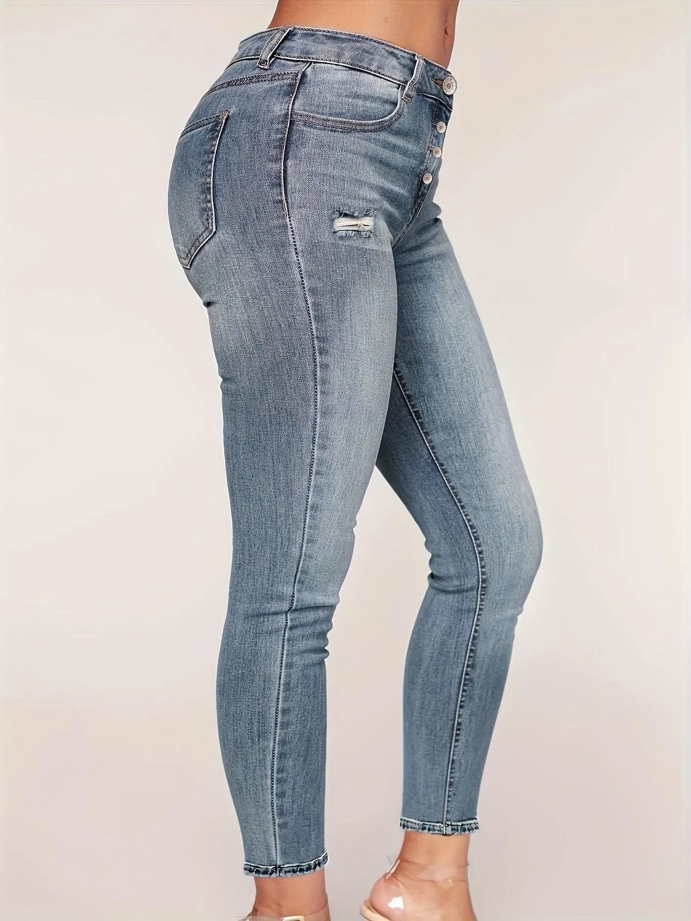 Slim Fit High Waist Jeans