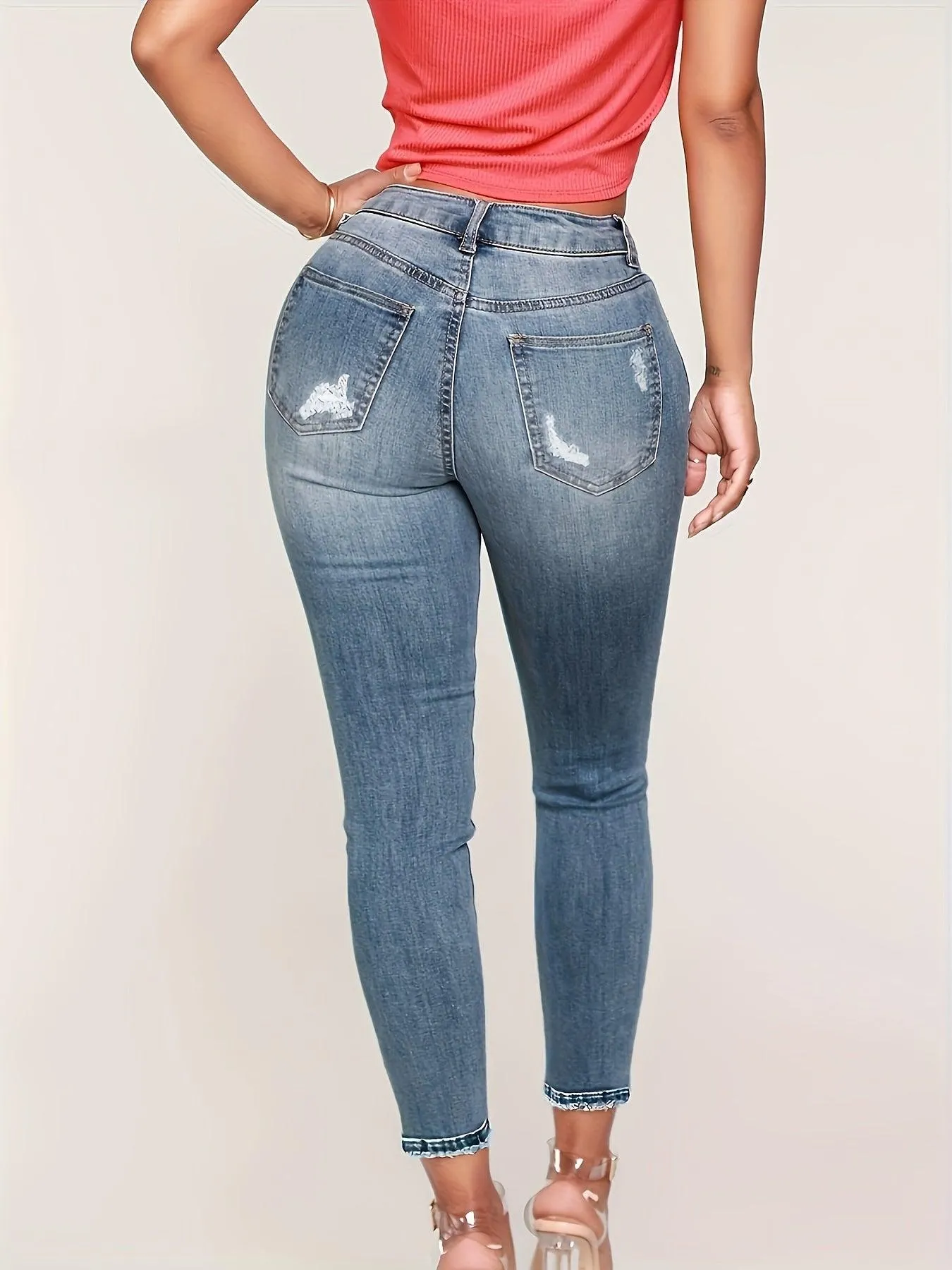 Slim Fit High Waist Jeans