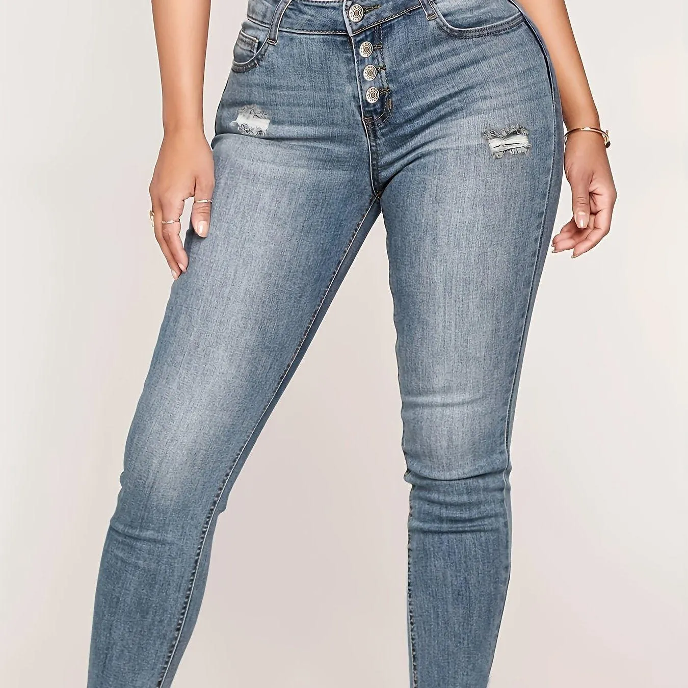 Slim Fit High Waist Jeans