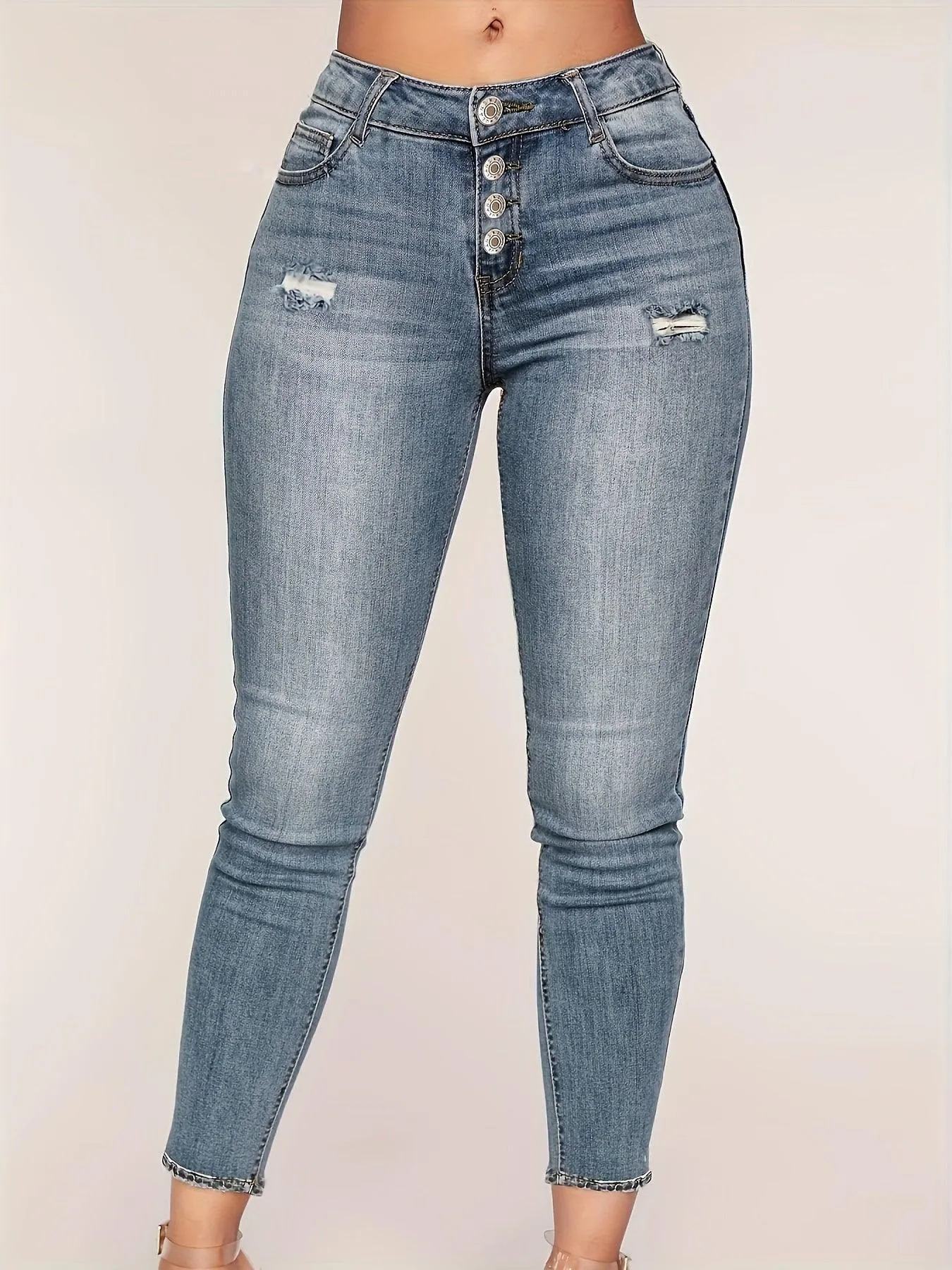 Slim Fit High Waist Jeans