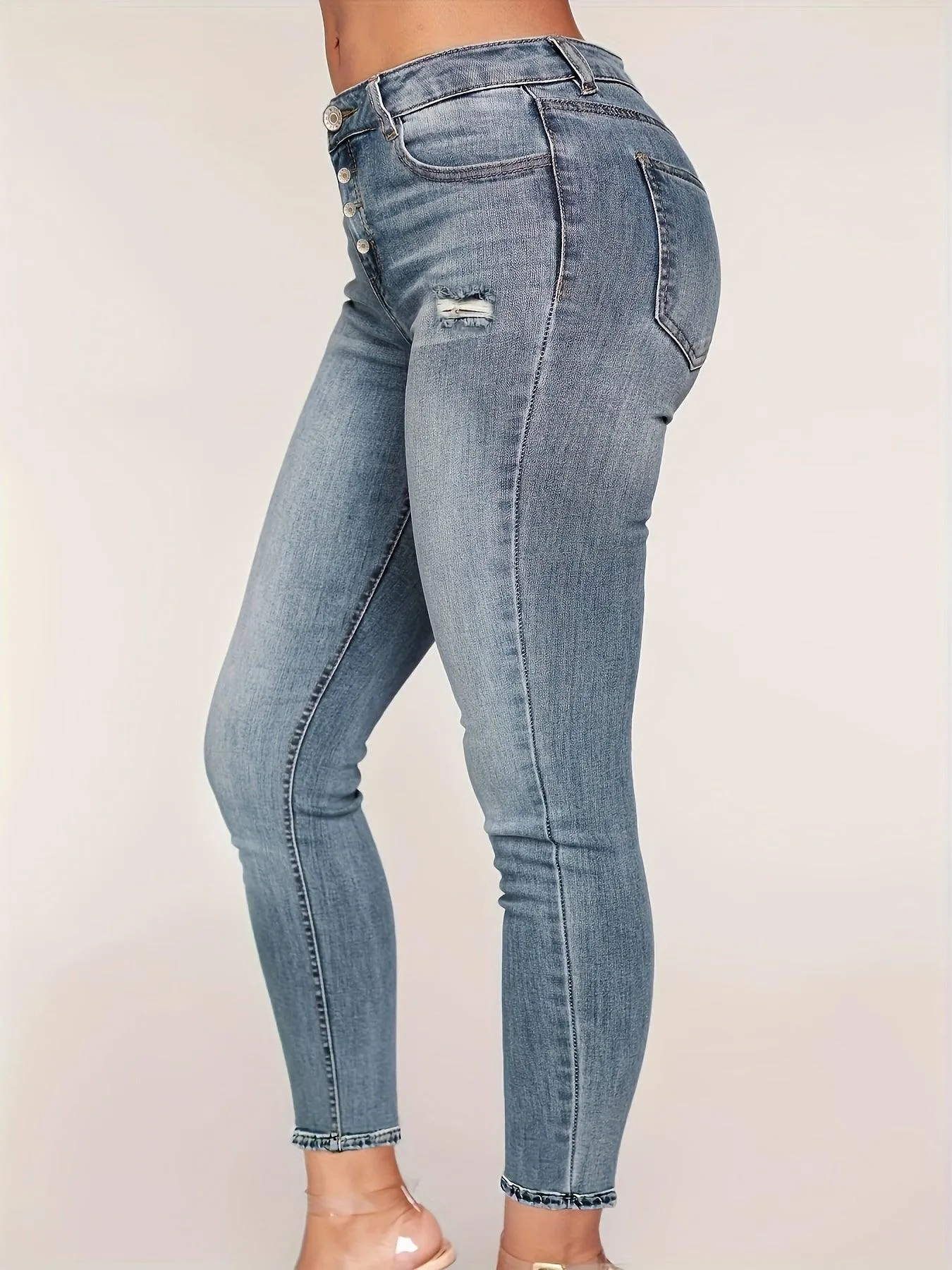 Slim Fit High Waist Jeans