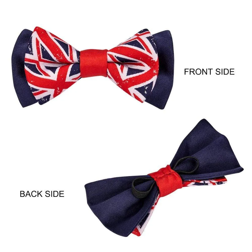 Union Jack Bowtie Dog Collar