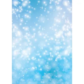 X-Drop Canvas Backdrop – Blue Classic Bokeh (5' x 7')