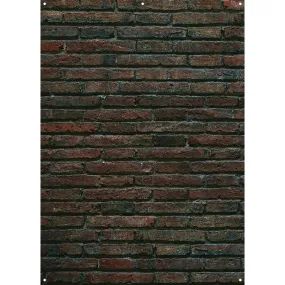 X-Drop Canvas Backdrop - Grungy Brick Wall (5' x 7')