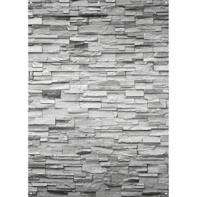 X-Drop Canvas Backdrop - Stacked Stone (5' x 7')