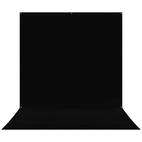 X-Drop Pro Wrinkle-Resistant Sweep Backdrop - Rich Black (8' x 13')